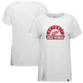 Detroit Red Wings Levelwear Women's Influx Banner Arch T-Shirt - White - NHL 203145204