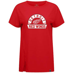 Detroit Red Wings Levelwear Women's Influx Banner Arch T-Shirt - Red - NHL 203145208
