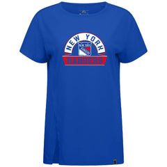 New York Rangers Levelwear Women's Influx Banner Arch T-Shirt - Royal - NHL 203145212