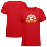 Calgary Flames Levelwear Women's Influx Banner Arch T-Shirt - Red - NHL 203145214