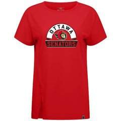 Ottawa Senators Levelwear Women's Influx Banner Arch T-Shirt - Red - NHL 203145217