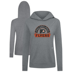 Philadelphia Flyers Levelwear Women's Relay Banner Arch Pullover Hoodie - Gray - NHL 203145228