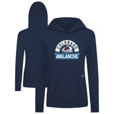 Colorado Avalanche Levelwear Women's Relay Banner Arch Pullover Hoodie - Navy - NHL 203145234
