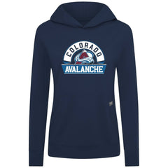 Colorado Avalanche Levelwear Women's Relay Banner Arch Pullover Hoodie - Navy - NHL 203145234