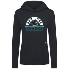 San Jose Sharks Levelwear Women's Relay Banner Arch Pullover Hoodie - Black - NHL 203145240
