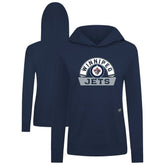 Winnipeg Jets Levelwear Women's Relay Banner Arch Pullover Hoodie - Navy - NHL 203145242