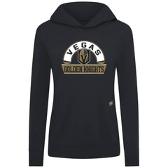 Vegas Golden Knights Levelwear Women's Relay Banner Arch Pullover Hoodie - Black - NHL 203145244