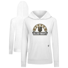 Vegas Golden Knights Levelwear Women's Relay Banner Arch Pullover Hoodie - White - NHL 203145245