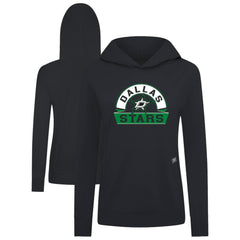 Dallas Stars Levelwear Women's Relay Banner Arch Pullover Hoodie - Black - NHL 203145247