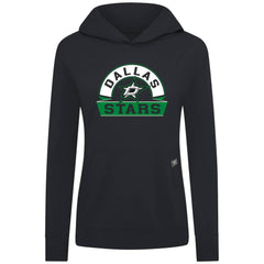Dallas Stars Levelwear Women's Relay Banner Arch Pullover Hoodie - Black - NHL 203145247