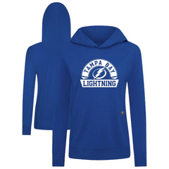 Tampa Bay Lightning Levelwear Women's Relay Banner Arch Pullover Hoodie - Royal - NHL 203145252