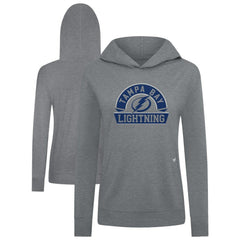 Tampa Bay Lightning Levelwear Women's Relay Banner Arch Pullover Hoodie - Gray - NHL 203145255