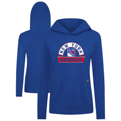 New York Rangers Levelwear Women's Relay Banner Arch Pullover Hoodie - Royal - NHL 203145259