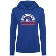 New York Rangers Levelwear Women's Relay Banner Arch Pullover Hoodie - Royal - NHL 203145259