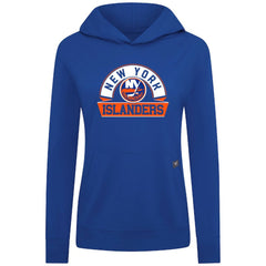 New York Islanders Levelwear Women's Relay Banner Arch Pullover Hoodie - Royal - NHL 203145260