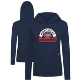 Montreal Canadiens Levelwear Women's Relay Banner Arch Pullover Hoodie - Navy - NHL 203145264