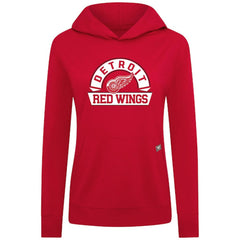 Detroit Red Wings Levelwear Women's Relay Banner Arch Pullover Hoodie - Red - NHL 203145267