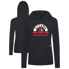 Ottawa Senators Levelwear Women's Relay Banner Arch Pullover Hoodie - Black - NHL 203145271