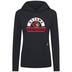 Ottawa Senators Levelwear Women's Relay Banner Arch Pullover Hoodie - Black - NHL 203145271