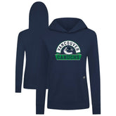 Vancouver Canucks Levelwear Women's Relay Banner Arch Pullover Hoodie - Navy - NHL 203145274