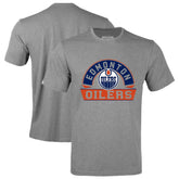 Edmonton Oilers Levelwear Richmond Banner Arch T-Shirt - Gray - NHL 203145332
