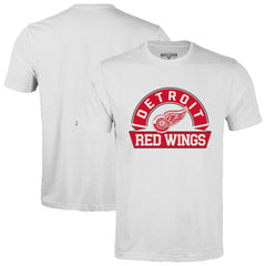 Detroit Red Wings Levelwear Richmond Banner Arch T-Shirt - White - NHL 203145337