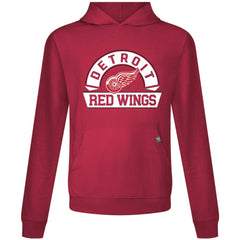 Detroit Red Wings Levelwear Relay Banner Arch Pullover Hoodie - Red - NHL 203145413