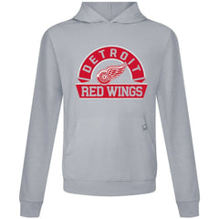 Detroit Red Wings Levelwear Relay Banner Arch Pullover Hoodie - Gray - NHL 203145415