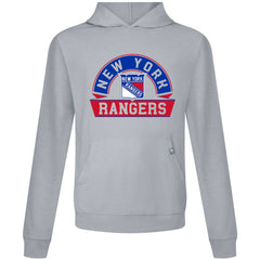 New York Rangers Levelwear Relay Banner Arch Pullover Hoodie - Gray - NHL 203145425