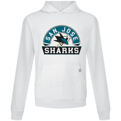 San Jose Sharks Levelwear Relay Banner Arch Pullover Hoodie - White - NHL 203145440
