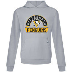 Pittsburgh Penguins Levelwear Relay Banner Arch Pullover Hoodie - Gray - NHL 203145445