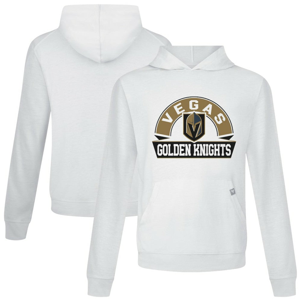 Vegas Golden Knights Levelwear Relay Banner Arch Pullover Hoodie - White - NHL 203145453