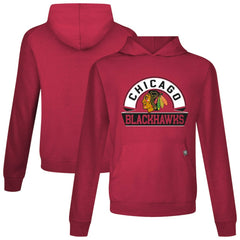 Chicago Blackhawks Levelwear Relay Banner Arch Pullover Hoodie - Red - NHL 203145464