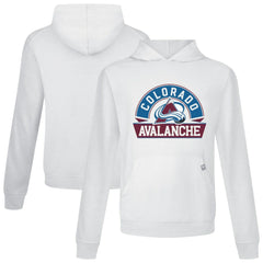 Colorado Avalanche Levelwear Relay Banner Arch Pullover Hoodie - White - NHL 203145470