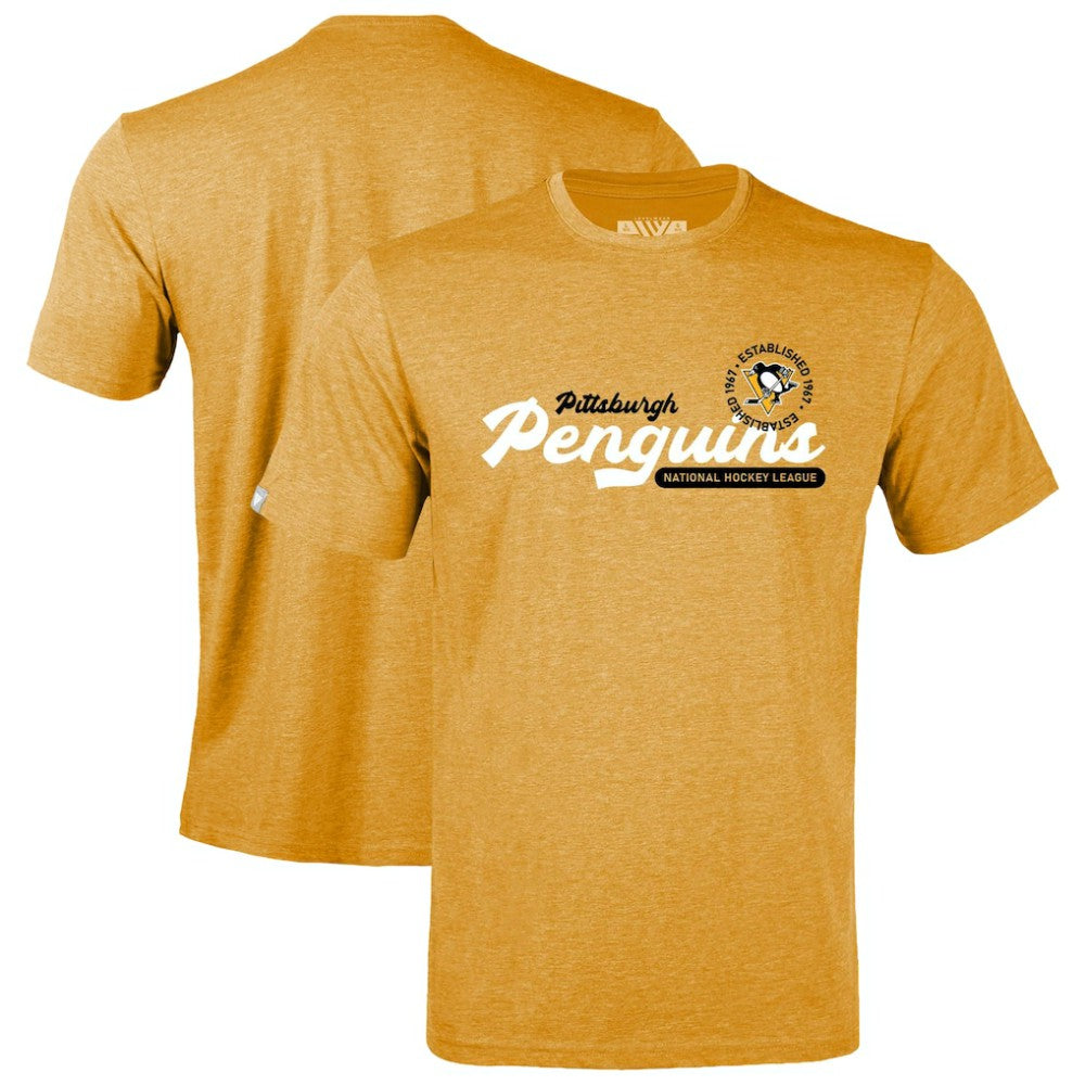 Pittsburgh Penguins Levelwear Youth Little Richmond Monument T-Shirt - Gold - NHL 203145499