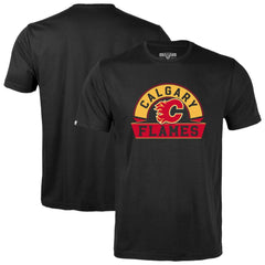 Calgary Flames Levelwear Youth Little Richmond Banner Arch T-Shirt - Black - NHL 203145539