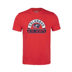 Columbus Blue Jackets Levelwear Youth Little Richmond Banner Arch T-Shirt - Red - NHL 203145544