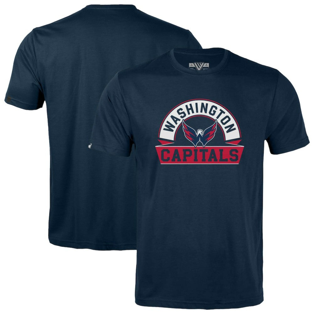 Washington Capitals Levelwear Youth Little Richmond Banner Arch T-Shirt - Navy - NHL 203145557