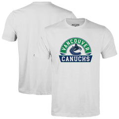 Vancouver Canucks Levelwear Youth Little Richmond Banner Arch T-Shirt - White - NHL 203145574