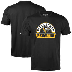 Pittsburgh Penguins Levelwear Youth Little Richmond Banner Arch T-Shirt - Black - NHL 203145591