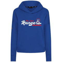 New York Rangers Levelwear Women's Sweet Monument Tri-Blend Cropped Pullover Hoodie - Royal - NHL 203145658