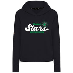 Dallas Stars Levelwear Women's Sweet Monument Tri-Blend Cropped Pullover Hoodie - Black - NHL 203145663