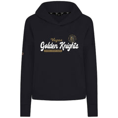 Vegas Golden Knights Levelwear Women's Sweet Monument Tri-Blend Cropped Pullover Hoodie - Black - NHL 203145667