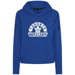 Toronto Maple Leafs Levelwear Women's Sweet Banner Arch Tri-Blend Cropped Pullover Hoodie - Royal - NHL 203145705