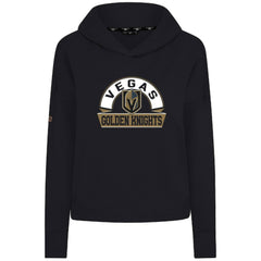 Vegas Golden Knights Levelwear Women's Sweet Banner Arch Tri-Blend Cropped Pullover Hoodie - Black - NHL 203145727