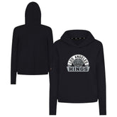 Los Angeles Kings Levelwear Women's Sweet Banner Arch Tri-Blend Cropped Pullover Hoodie - Black - NHL 203145733