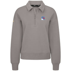 New York Rangers Levelwear Women's Canmore Quarter-Zip Pullover - Gray - NHL 203145735