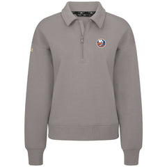 New York Islanders Levelwear Women's Canmore Quarter-Zip Pullover - Gray - NHL 203145737