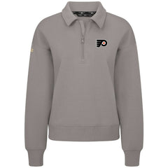 Philadelphia Flyers Levelwear Women's Canmore Quarter-Zip Pullover - Gray - NHL 203145745