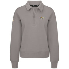 Nashville Predators Levelwear Women's Canmore Quarter-Zip Pullover - Gray - NHL 203145751